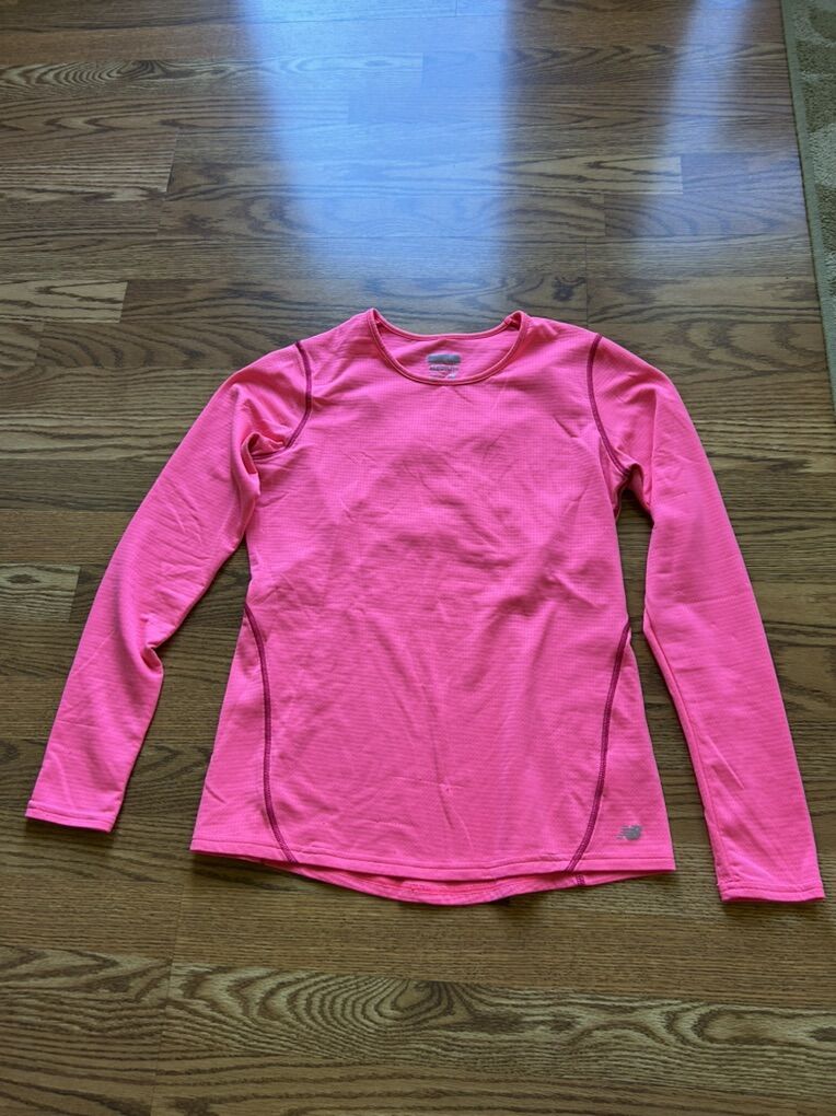 New Balance Pink Base Layer Long Sleeve Medium