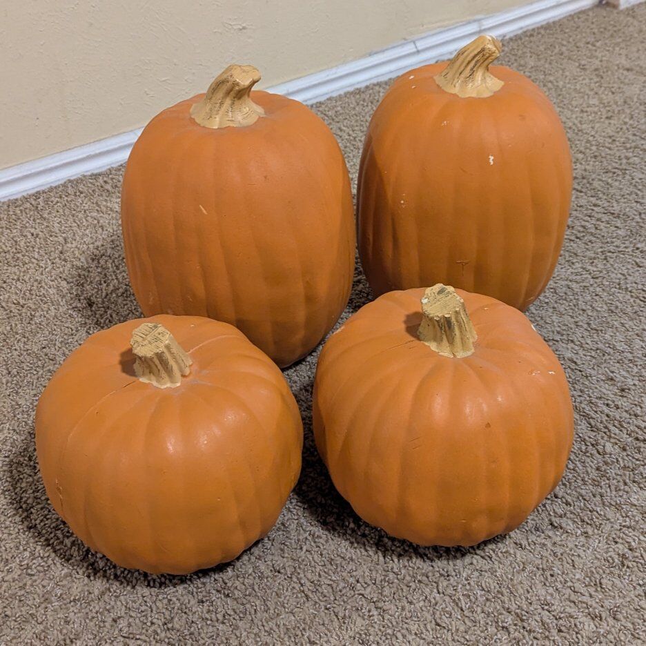 9" and 13" hard foam pumpkins