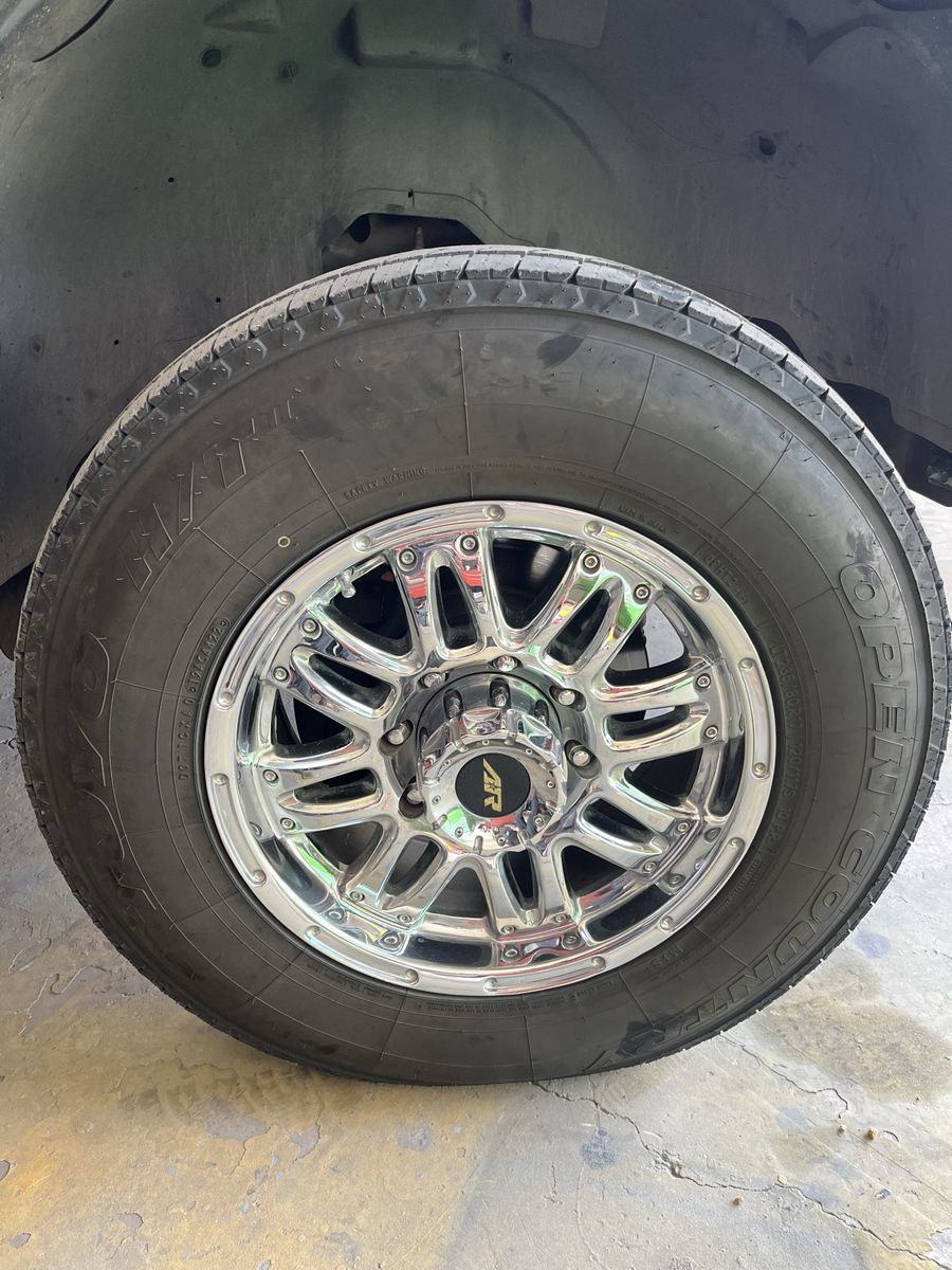 8x6.5” Wheels with 235/80r17 Tires