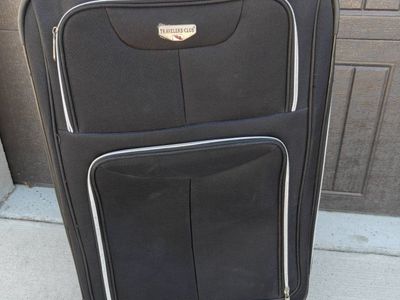 Travelers Club Softside Wheeled Suitcase Luggage Black
