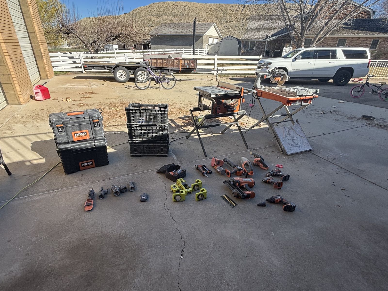 RIDGID tool lot