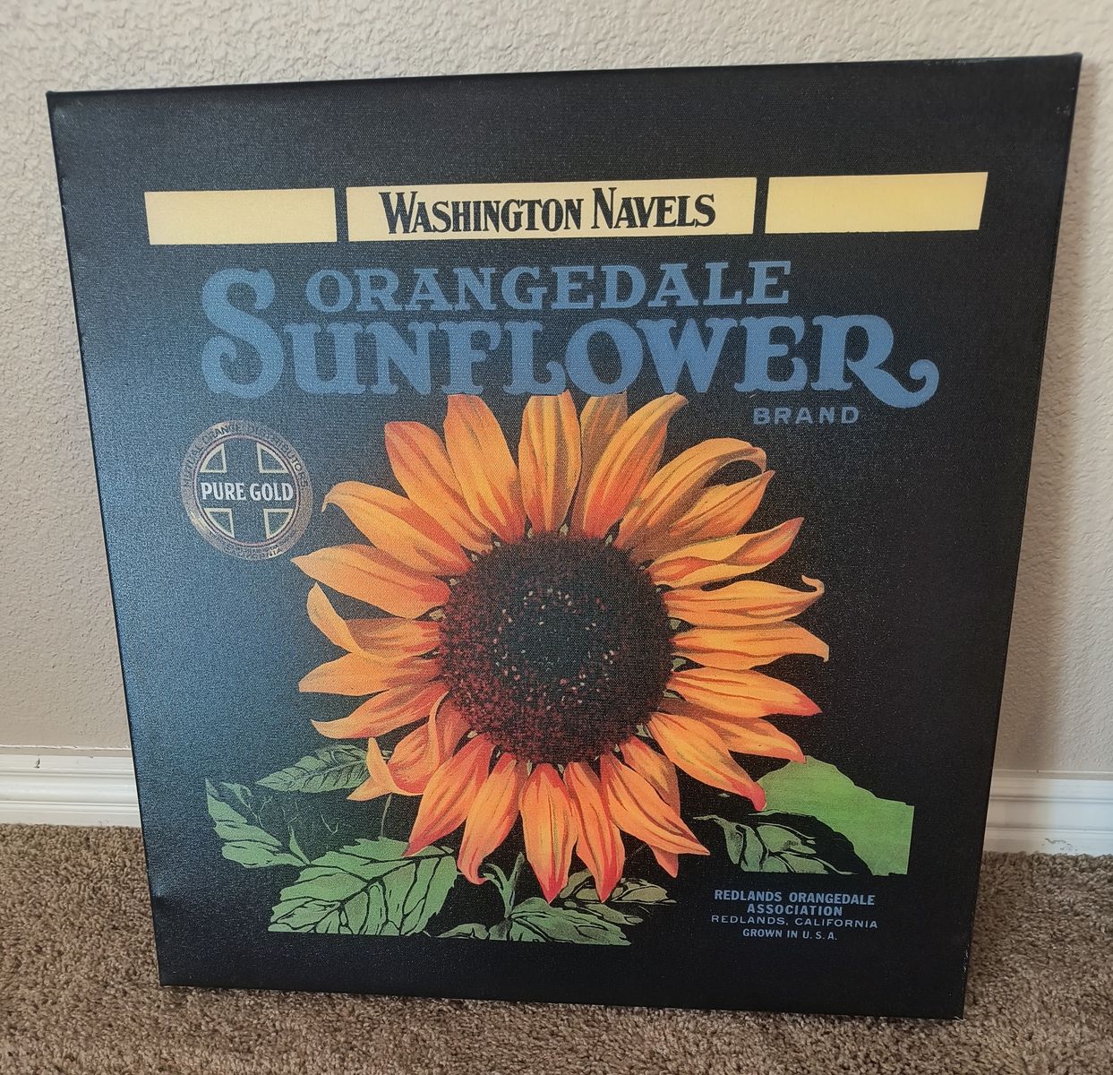 Canvas Crate Label