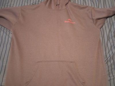 Budweiser Crown Logo brown Hoodie Sweatshirt Size 2x