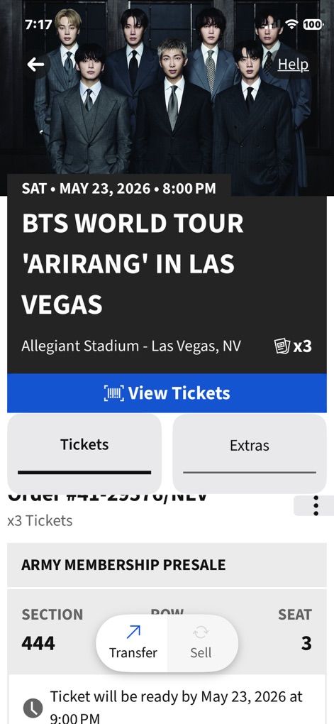 BTS Vegas 5/23
