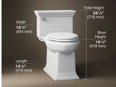 Kohler 1 piece toilet