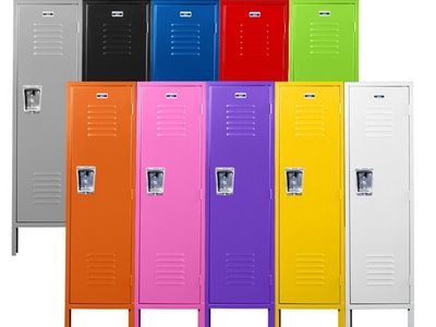 Large Kids Lockers 15" wide x 15" deep x 54" high (including 6" legs)