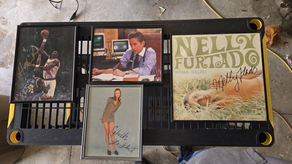 Random celebrity autographed pictures