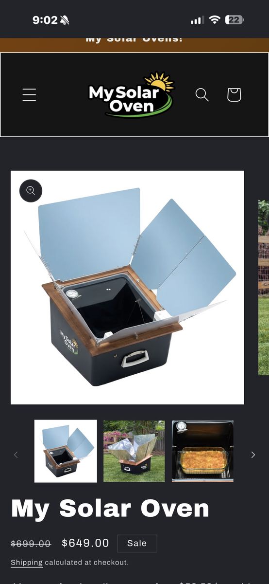 All American sun oven