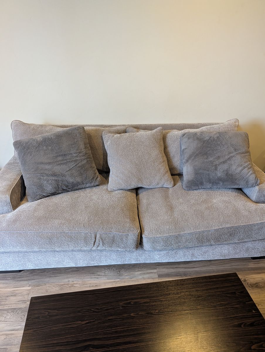 Light Gray 3-Seat Sofa