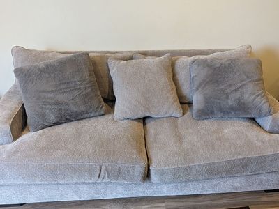 Light Gray 3-Seat Sofa