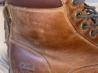 Timberland Men's Brown Leather Lace-Up Boots - Size 11