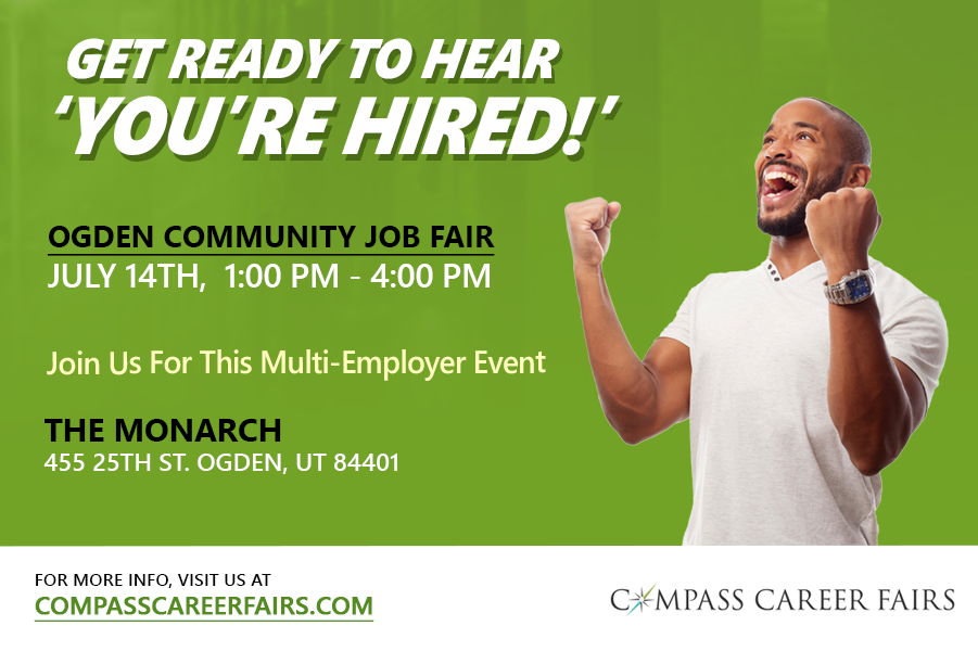 Ogden Community Job Fair 7/14/26 – 30+ Hiring Companies looking to meet with you!