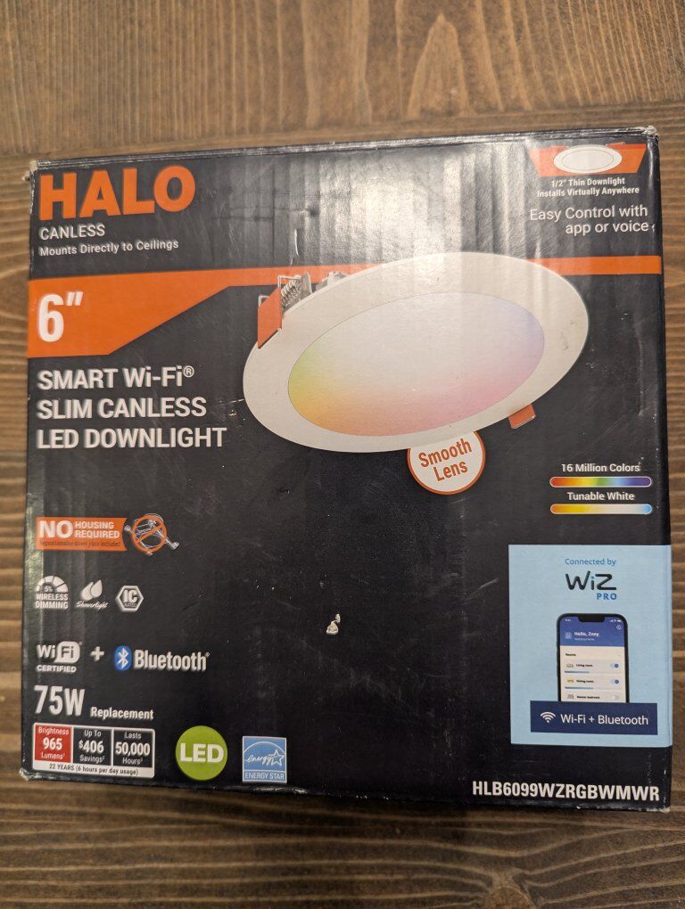 HALO 6" Smart Wi-Fi Slim Canless LED Downlight