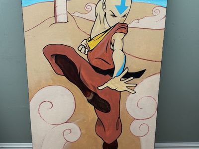 Large Avatar Aang Painting
