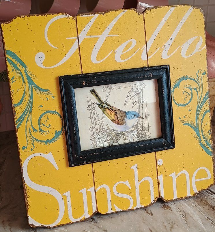 Hello Sunshine Pier 1 Frame