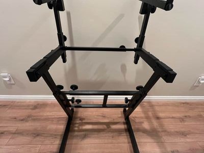 On-Stage KS7365-EJ Pro Heavy-Duty Folding-Z Dual Tier Keyboard Stand