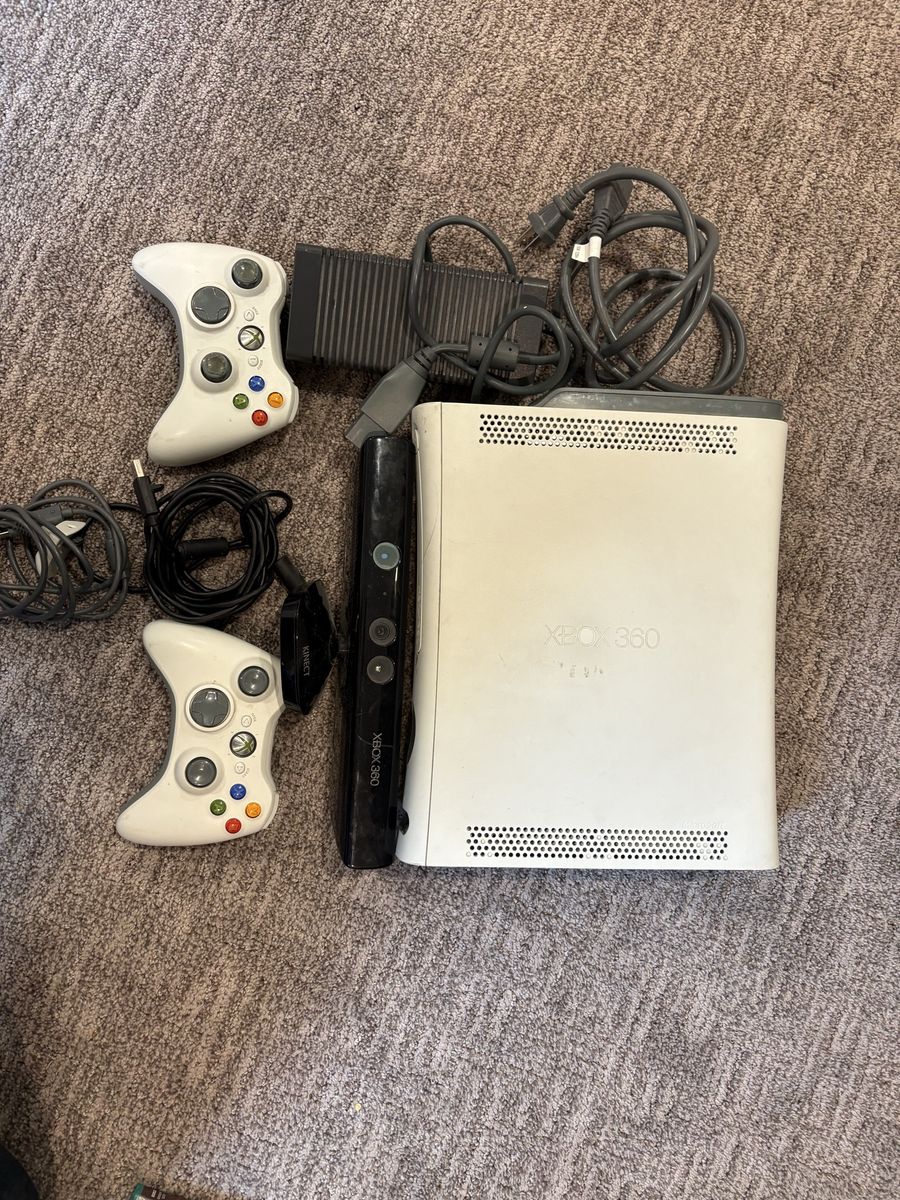 Xbox 360 with Kinect And Games