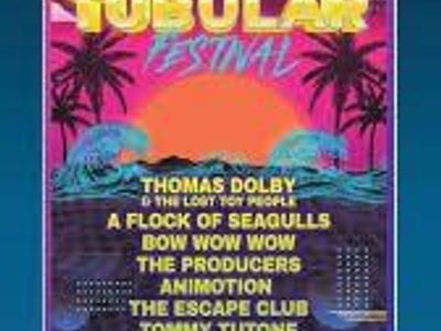 Totally Tubular Festivall Sun July 26
Red Butte Garden 5PM Doors 6PM concert
Thomas Dolby & The Lost Toy People