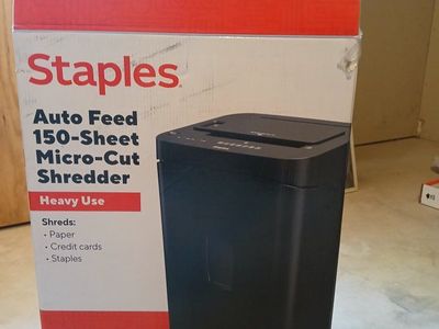 Shredder 150 sheet auto feed crosscut