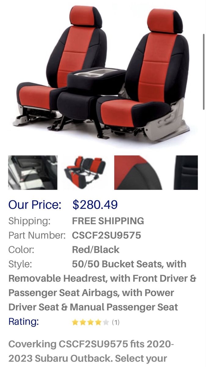 2020-2024 Subaru Outback Seat Covers