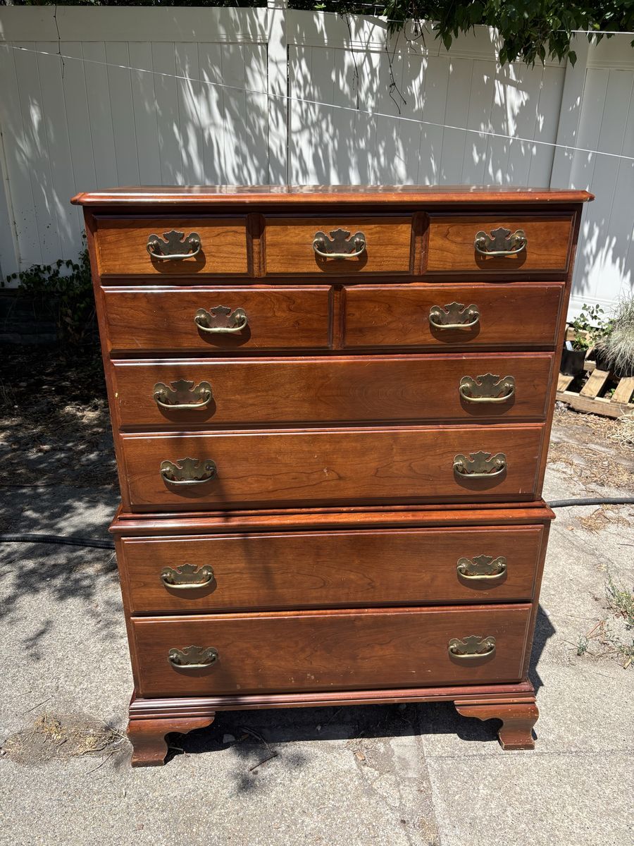 Statton solid wood tall dresser