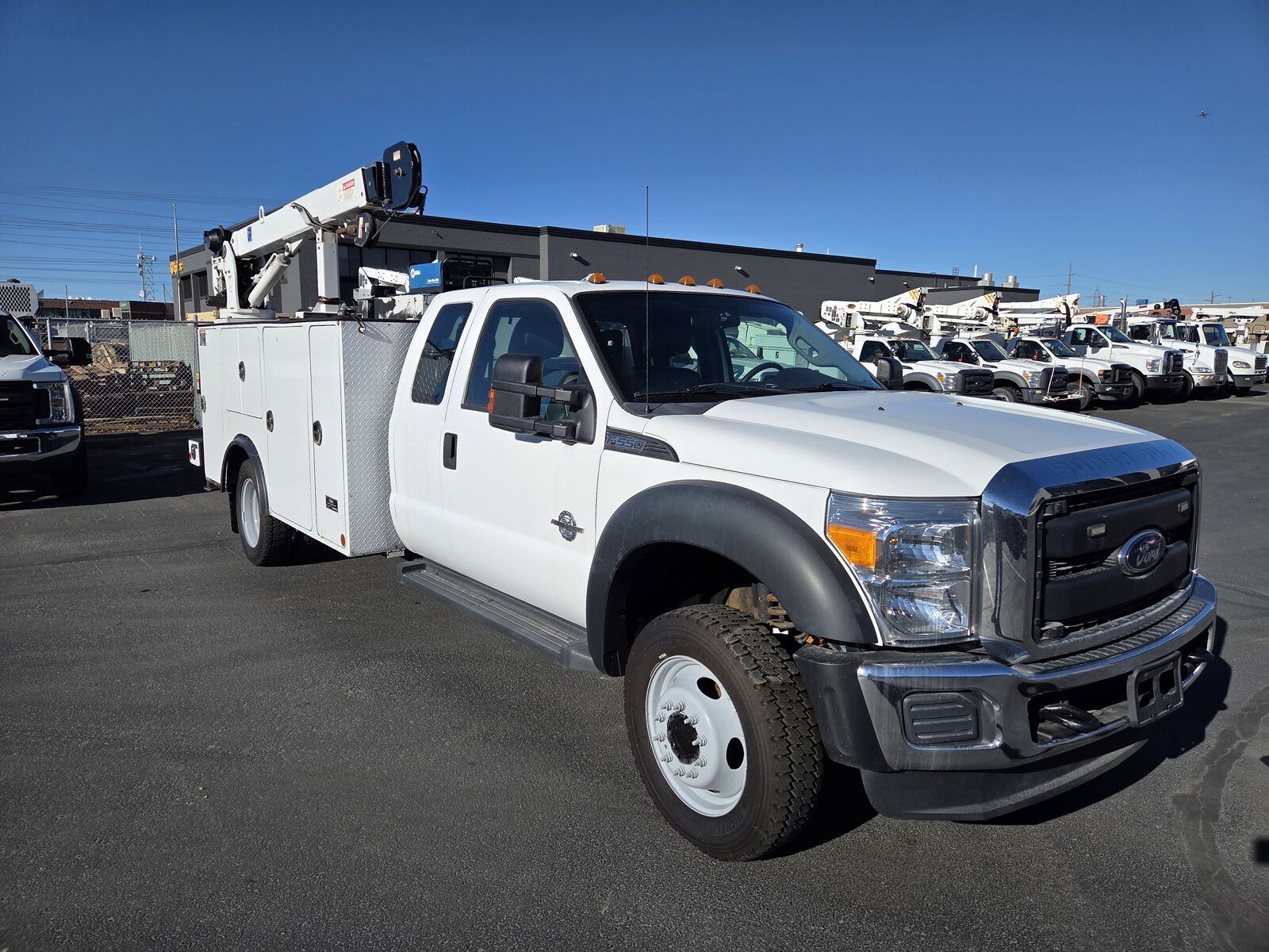 2016 Ford F550 Mechanics Truck w/ 5,000 lbs Autocrane, Compressor, Welder