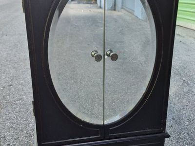 Bombay Vintage Wooden Jewelry Box With Mirrored Doors