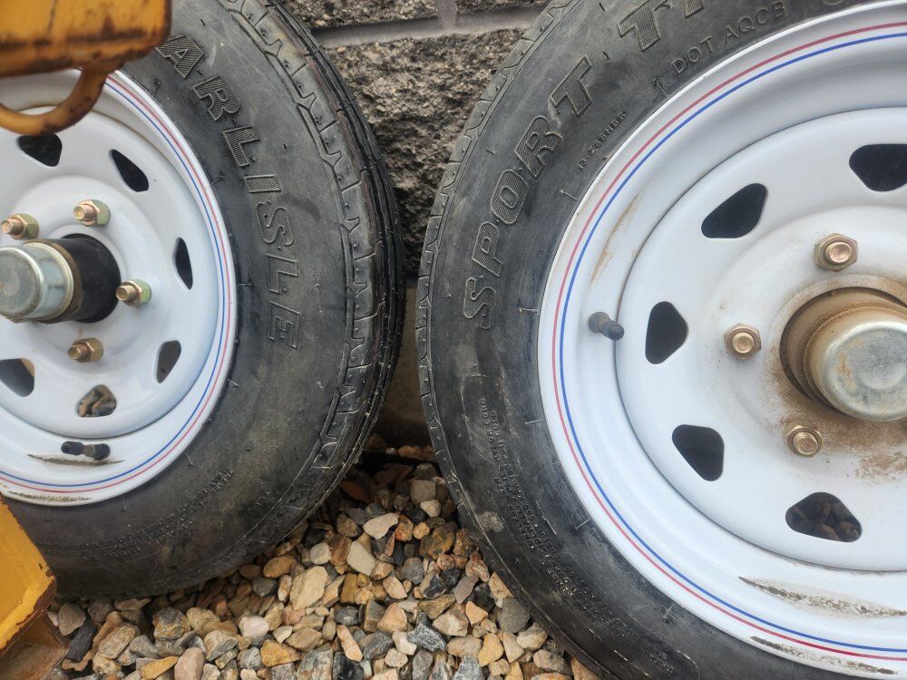 Trailer rims and tires