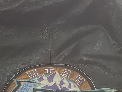 Vintage Utah Jazz Leather Jacket