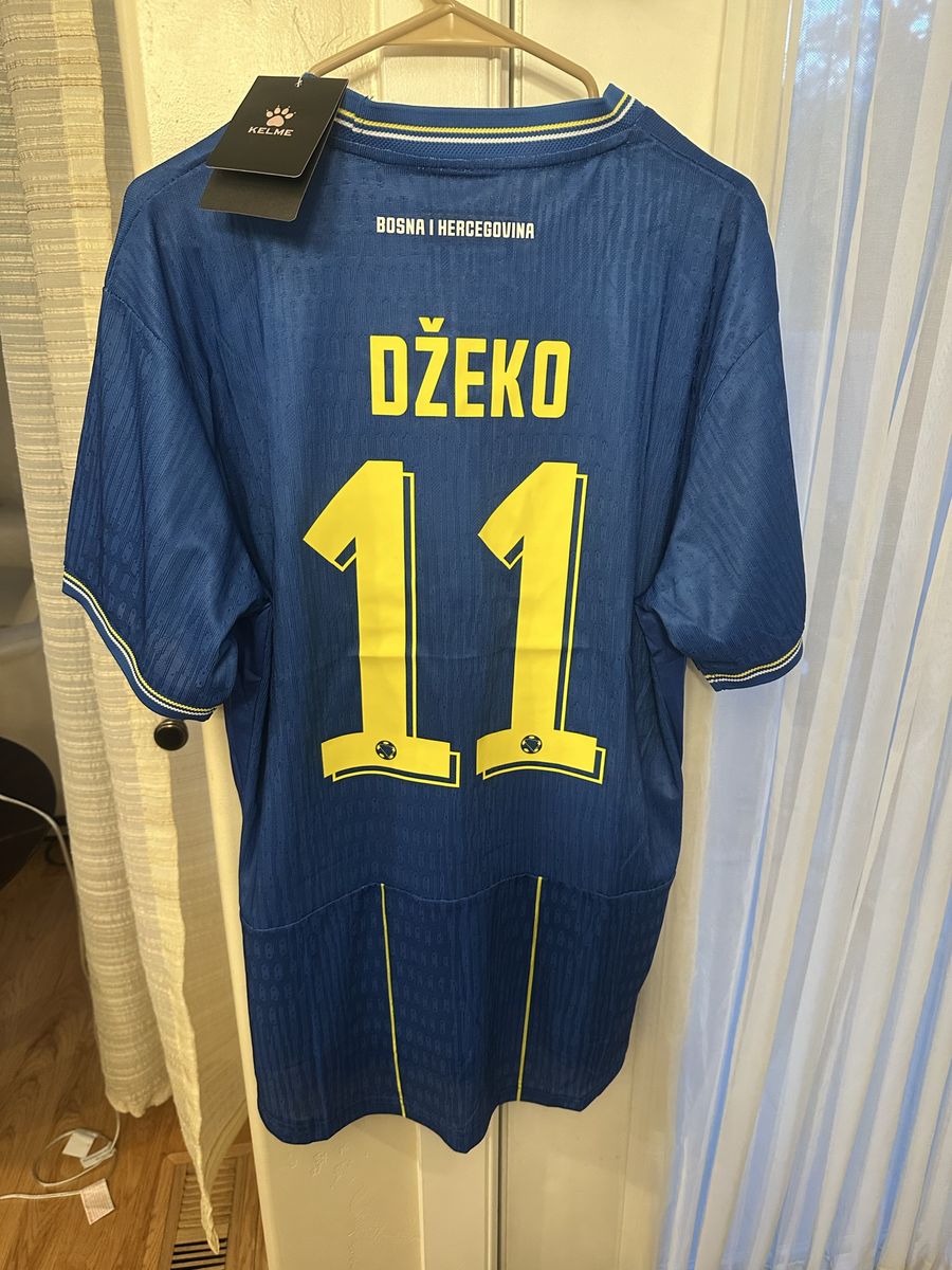 KELME Bosnia and Herzegovina DZEKO #11 Soccer Jersey - New with Tags Medium & Large