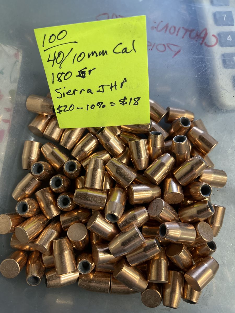 10MM/.40 Cal Bullets.