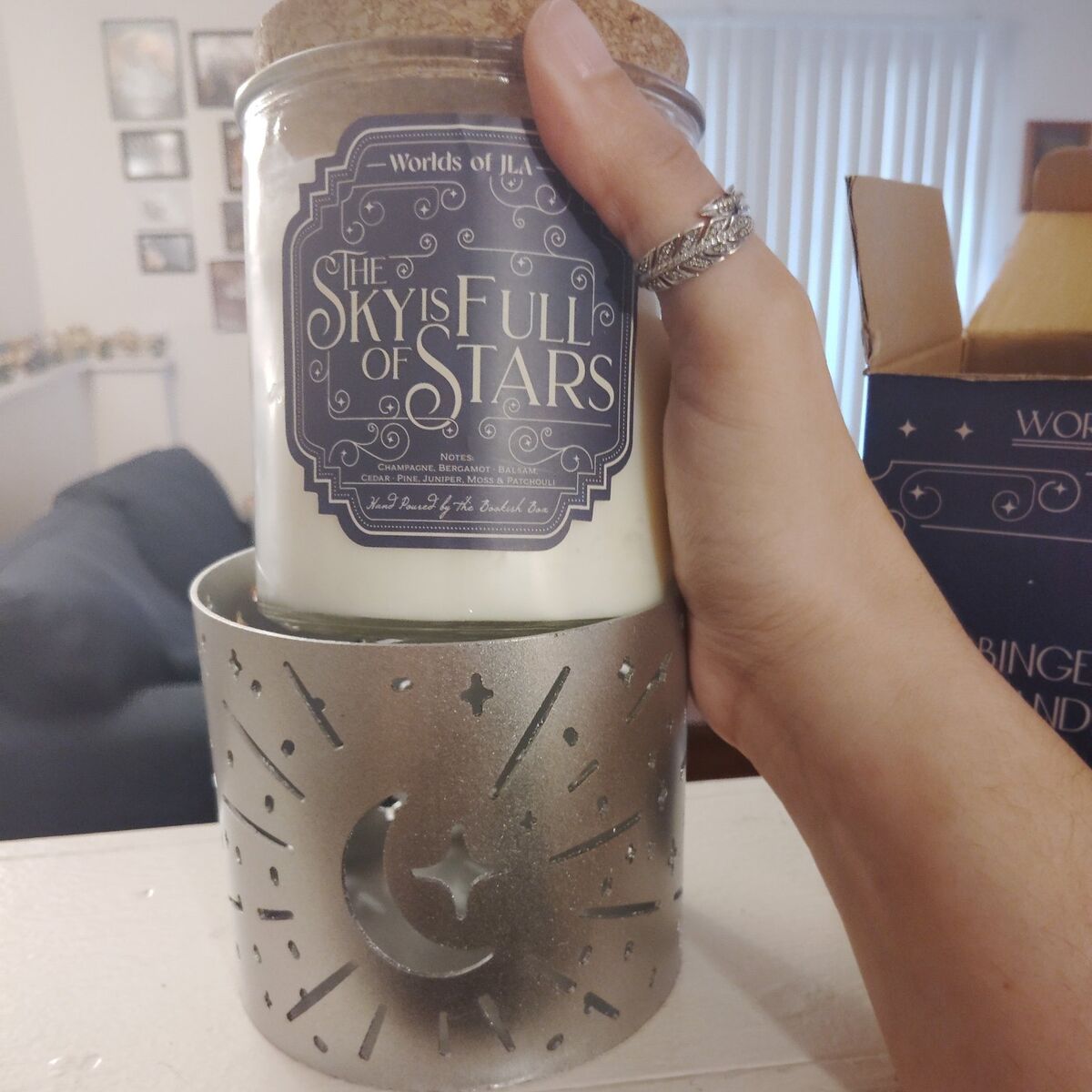 Harbringer inspired candle; Jennifer L Armentrout