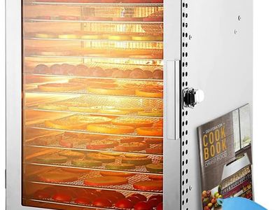 COLZER Food-Dehydrator, Stainless Steel Trays, 800W