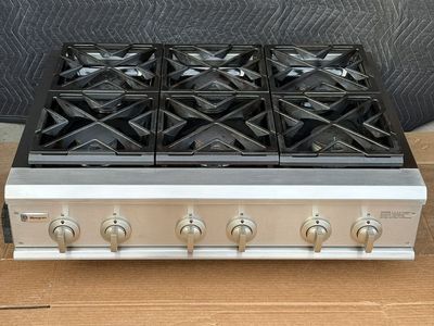 GE MONOGRAM 36 Inch Gas Rangetop cooktop Tested