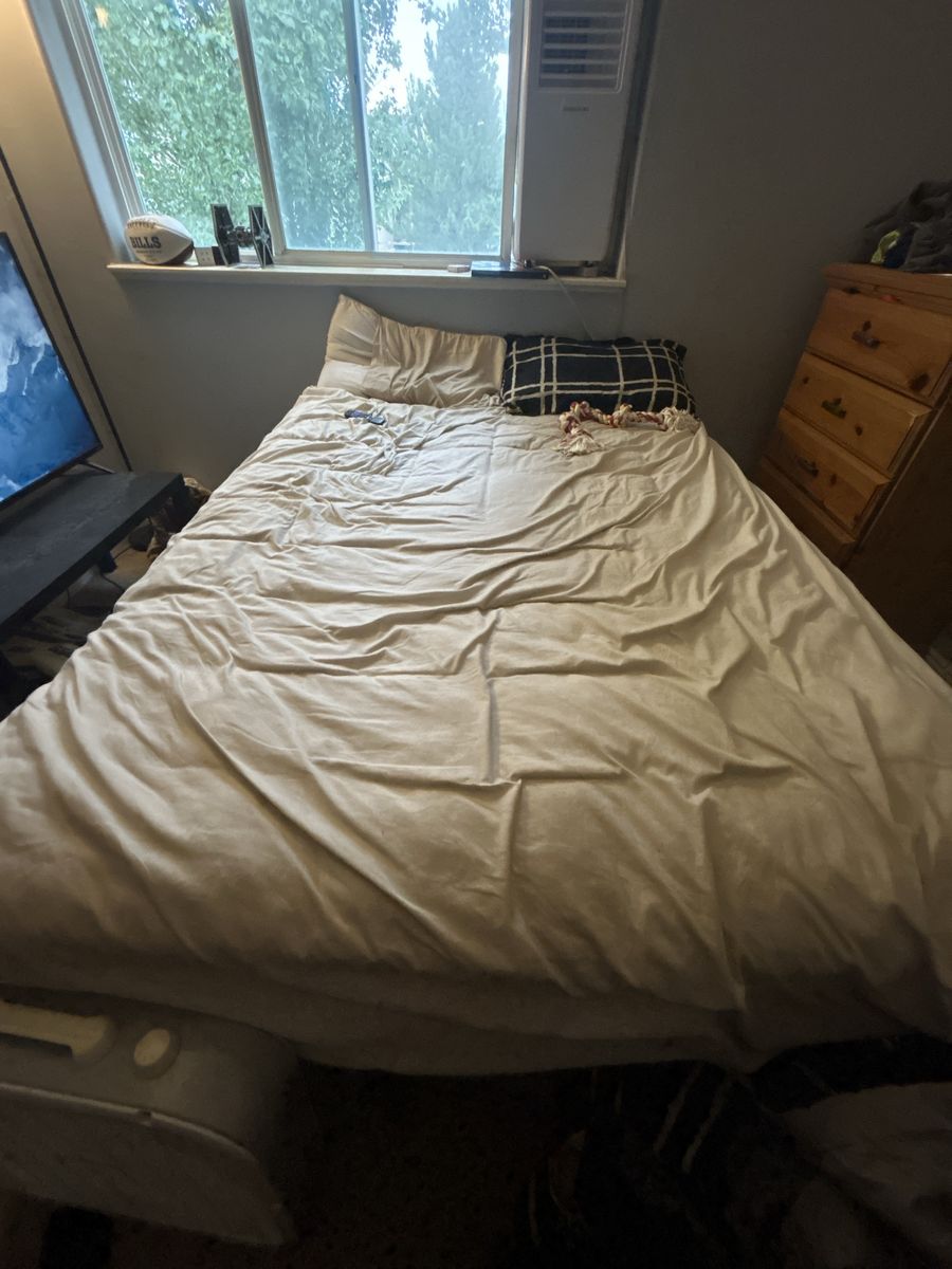 Queen Sized Mattress, topper and frame