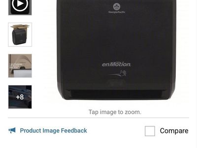 Georgia-Pacific enMotion Continuous Roll Paper Towel Dispenser - Black (59462A)