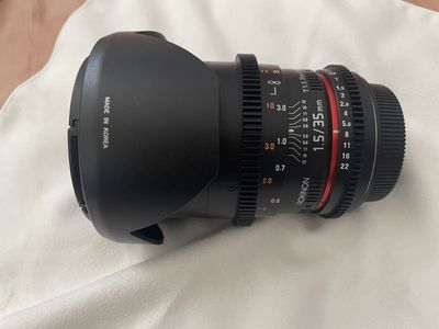Rokinon 35mm T1.5 Cine DS Lens Canon EF Mount