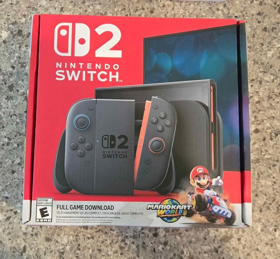New Unopened Switch 2 with Mario Kart World! trades considered!
