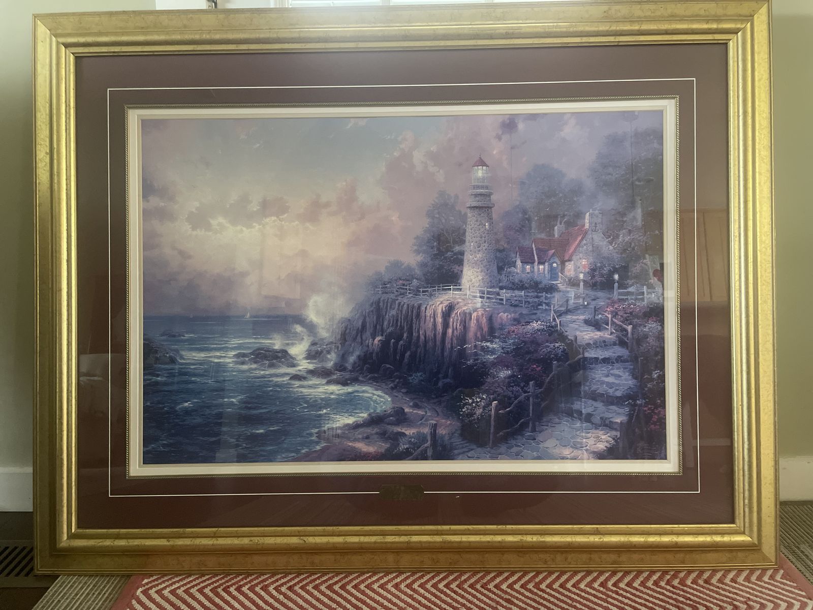 Thomas Kinkade "Seaside Memories III" Limited Edition Lithograph, 50.5"W x 38.5"H Framed
