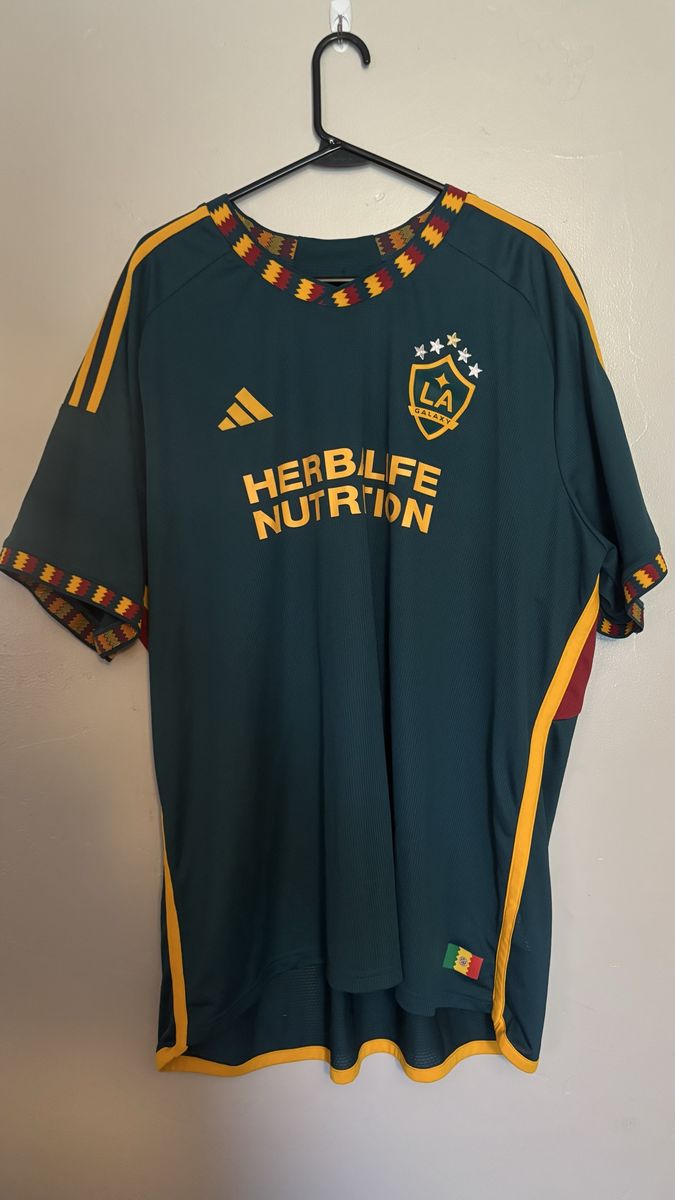 Adidas LA Galaxy MLS Soccer Jersey Herbalife Nutrition Men's 3XL