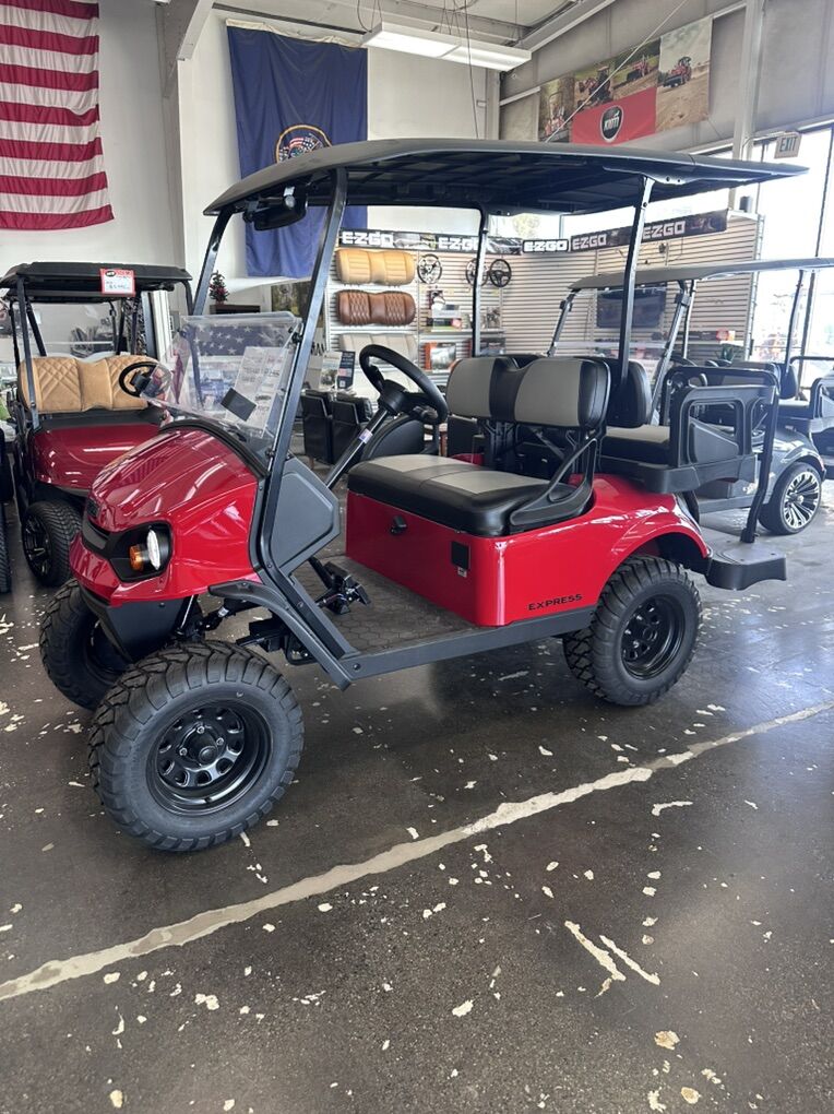 New EZGO Express 4 Gas 2+2- Flame Red- Closeout