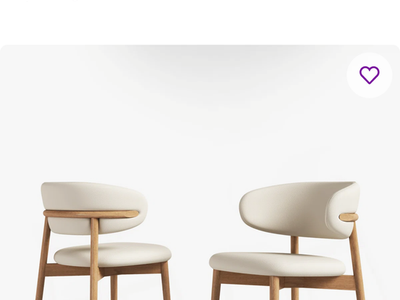 Mid-Century Modern Wood Feet Dining Chair (Set Of 2) – Stylish Wooden Chairs For Dining Room, Kitche