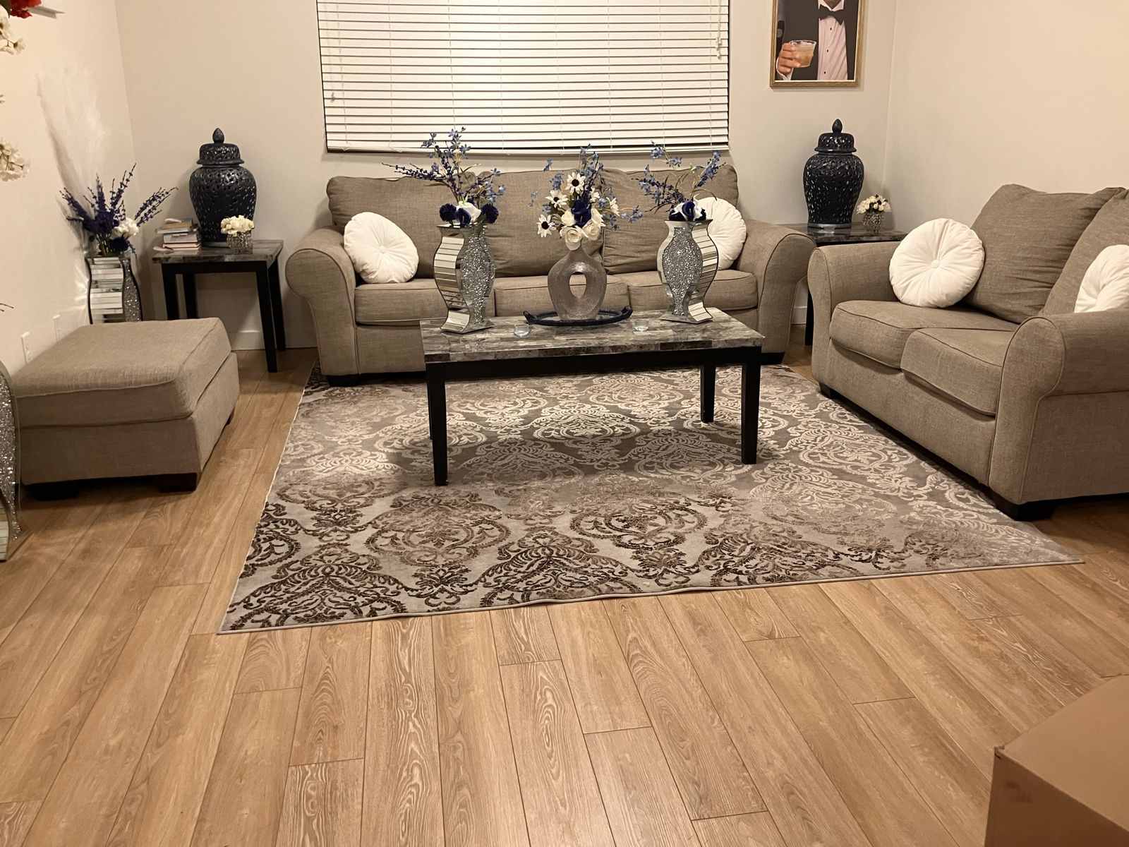 Couches and end tables