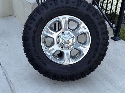Dodge Ram 3500 Rims and Tires 285/75R18 Goodyear Wrangler Duratrac Load E