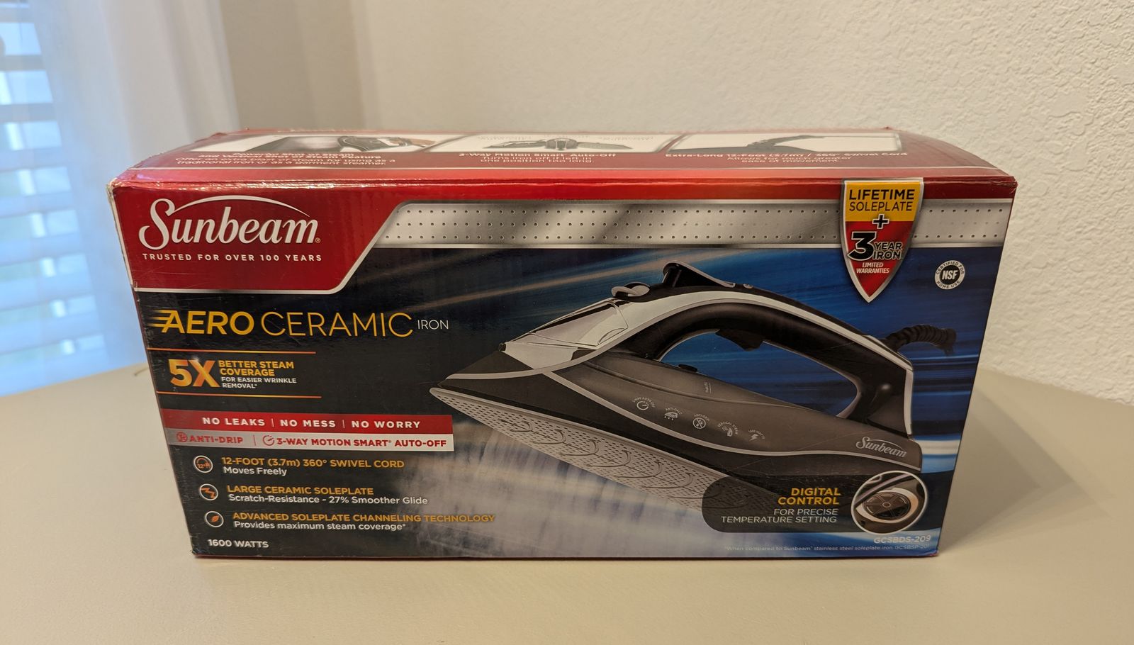sunbeam aero ceramic iron