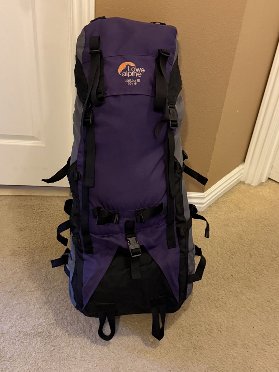 Lowe Alpine Contour III 70+15 Internal Frame Expedition Backpack - 70L Capacity, Adjustable