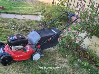 Troy bilt self propelled lawn mower good working conditions.