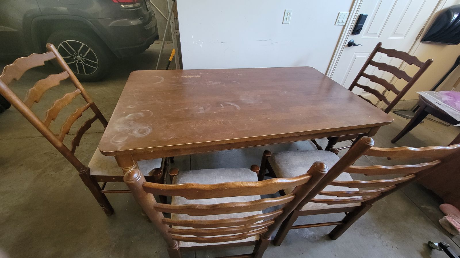 Dining Table with Four Chairs