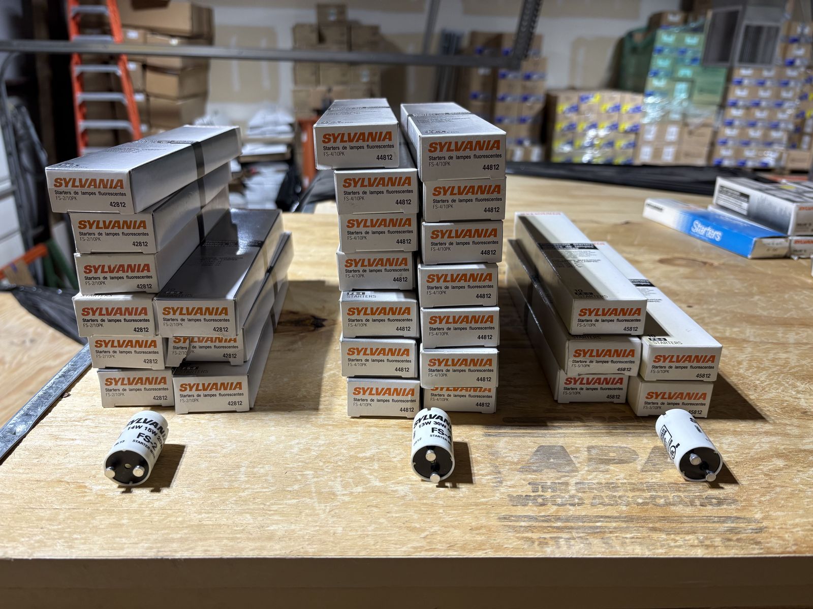 Sylvania Fluorescent Starters(FS-2, FS-4 & FS-5 available)------(BOXES OF 10)