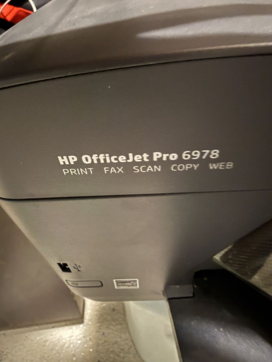 Printer Scanner Copier All-in-one HP OfficeJet Pro 6978 - Black printing only